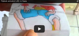 Awesome Flipbook Animation: Luffy vs Gaara :3